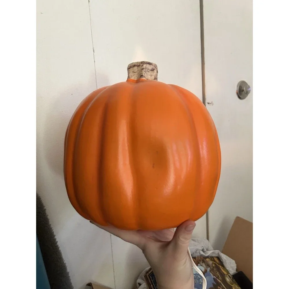 Vintage 1998 Paper Magic Group lighted Halloween Pumpkin, Tested!